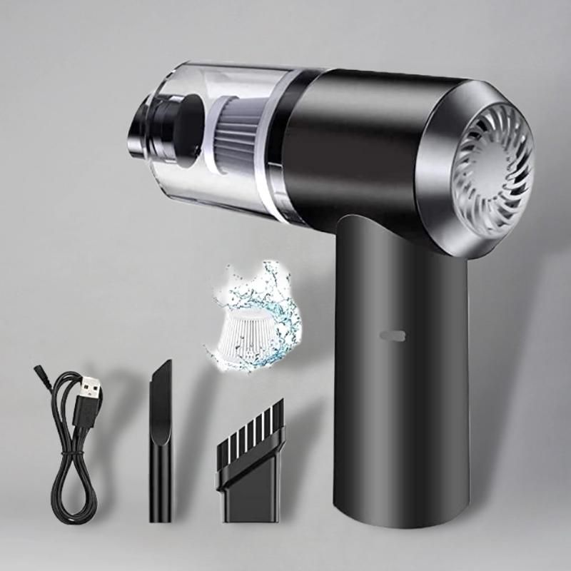 2-in-1 Portable Vacuum Suction Cleaner & Wireless Air Duster