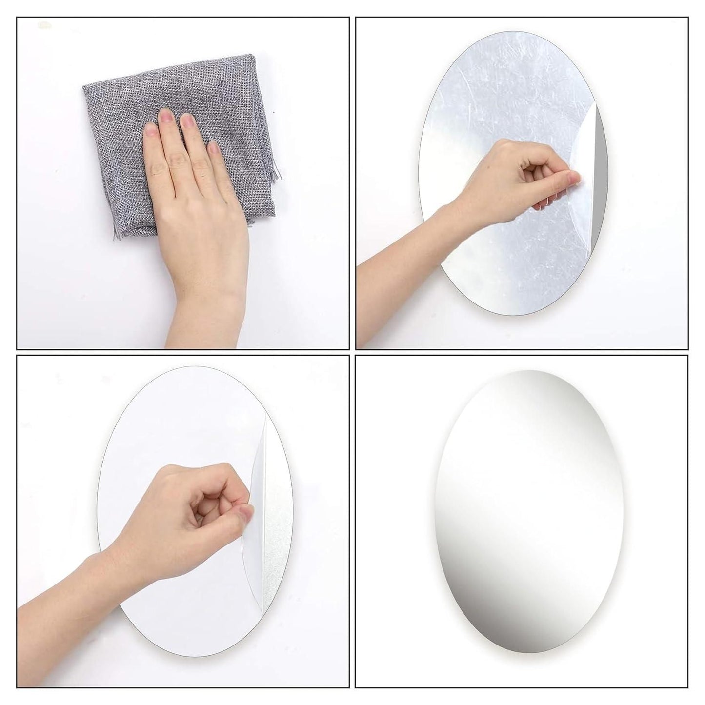 Oval shape mirror