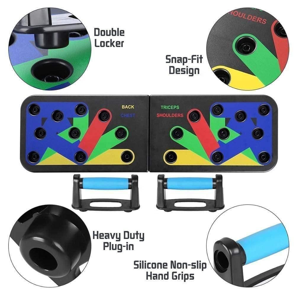 14 in 1 Foldable Push-Up Board – Full Body Workout, Anytime, Anywhere!